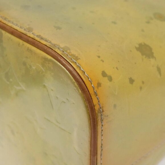 LOUIS VUITTON Monogram Vernis Houston Hand Bag Gris M91053 LV Auth 118524 - Picture 5 of 16